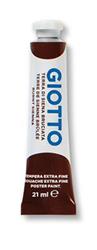 GIOTTO EXTRA FINE POSTER PAINT 21ml in Box 6 – burnt siena