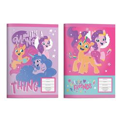 STICHED NOTEBOOK 17X25  MY LITTLE PONY 40SH 2DESIGNS