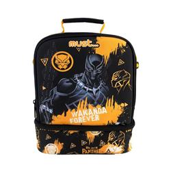 LUNCH BAG 22X16X28  ISOTHERMAL BLACK PANTHER