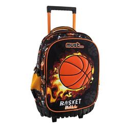 Σχολική Τσάντα Τρόλεϊ Δημοτικού Must Basketball 3 Θήκες