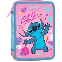 Σχολική Κασετίνα Διπλή Γεμάτη Disney Stitch Must