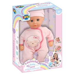 BABY DOLL 35CM WITH ACCESSORIES & SOUND LUNA TOYS