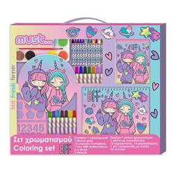 COLORING SET 54X47 MUST GIRL