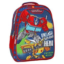 Σχολική Τσάντα Πλάτης Δημοτικού Transformers Unlease Your Inner Hero Must 3 Θήκες