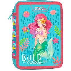 DOUBLE DECKER PENCIL CASE FILLED 15X5X21 ARIEL BOLD AND CURIOUS
