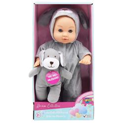 BABY DOLL 30,5CM WITH ANIMAL & SOUND 3DES LUNA