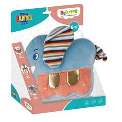 Plush Little Elephant Piano Luna Toys with light and music 26x12x20cm.