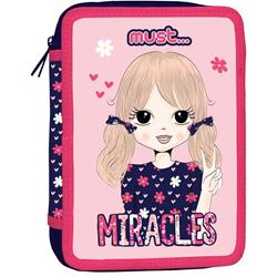 DOUBLE DECKER PENCIL CASE FILLED MUST 15X5X21 MIRACLES