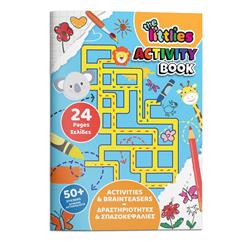 ACTIVITY BOOK BRAIN TEASER A4 24PAGES WITH STICKERS THE LITTLIES
