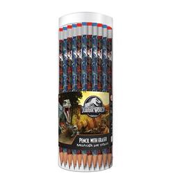 Μολύβι με Γόμα Jurassic World 40 Τμχ. 2 Σχέδια
