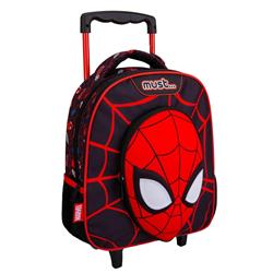 Σχολική Τσάντα Τρόλεϊ Νηπίου Spider - Man Must 2 Θήκες