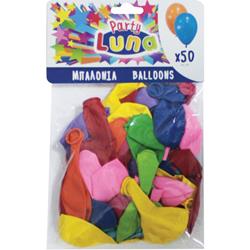 BALOONS 50PCS 23CM IN A POLLY BAG