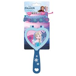 HAIRBRUSH WITH MIRROR AND HAIR ACCESSORIES SET FROZEN 2