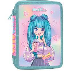 DOUBLE DECKER PENCIL CASE FILLED MUST 15X5X21 COOL GIRL