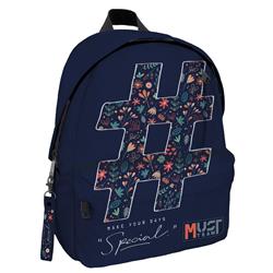 BACKPACK MUST INSPIRATION 32X17X42 4CASES HASHTAG