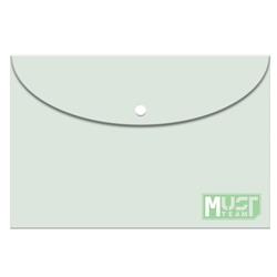 FOLDER WITH BUTTON A4 MUST PASTEL GREEN