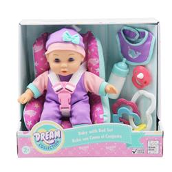 12" Baby with Car Seat LUNA