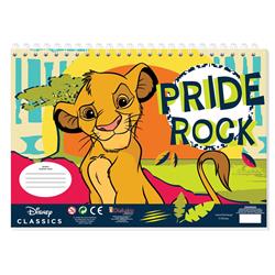 PAINTING BLOCK LION KING 23X33 40SH STICKERS-STENCIL-2 COLORING PG  2DESIGNS