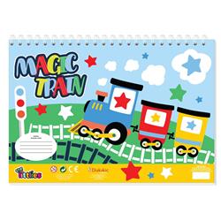 PAINTING BLOCK THE LITTLIES ΒΟΥ 23X33 40SH STICKERS-STENCIL-2 COLORING PG  2DESIGNS
