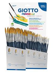 GIOTTO BRUSHES ART 500 in DISPLAY 84 PCS