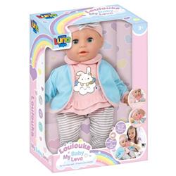 BABY DOLL 35CM WITH ACCESSORIES & SOUND LOULOUKA LUNA