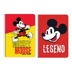 SPIRAL NOTEBOOK A4 2SUBS 60SH MICKEY 2DESIGNS