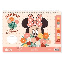 PAINTING BLOCK MINNIE 23X33 40SH  STICKERS-STENCIL-2 COLORING PG  2DESIGNS.