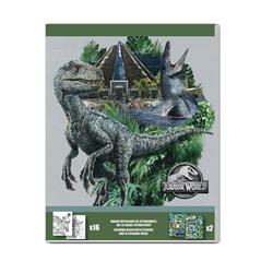 PAINTING BOOK STICK AND COLOR 20X25 JURASSIC 2 DES