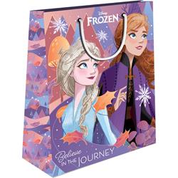 PAPER GIFT BAG 18X11X23 FROZEN 2 WITH GLITTER 2DESIGNS N