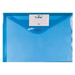 CLEAR HOLDER - PAPER BAG BLUE A4