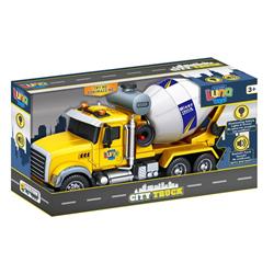 CONCRETE MIXER TRUCK 1:14 FRICTION 34,5Χ12Χ18CM WITH SOUND & LIGHT LUNA