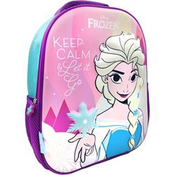 BACKPACK 26X10X32 1CASE 3D EVA FROZEN KEEP CALM AND LET IT GO