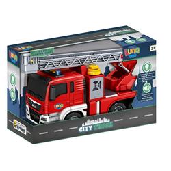 FIRE ENGINE TRUCK 1:10 FRICTION 37Χ14Χ21CM WITH SOUND & LIGHT LUNA