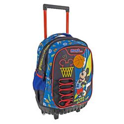 BACKPACK TROLLEY 34X20X44 3CASES MICKEY NEVER GIVE UP