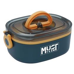 LUNCH BOX 750ML STAINLESS STEEL WITH SPOON 19,5X14X7,6CM MUST 2COLORS