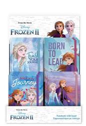NOTEPAD WITH RUBBER 10X13.5cm 4DESIGNS 96sh FROZEN 2