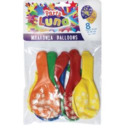 Μπαλόνια Luna Πυροτεχνήματα 30 εκ. 8 Τμχ.