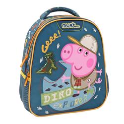 Σχολική Τσάντα Πλάτης Νηπίου George Pig Dino Explorer Must 2 Θήκες