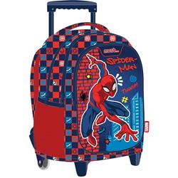 Σχολική Τσάντα Τρόλεϊ Δημοτικού Spider - Man Thwip Must 3 Θήκες