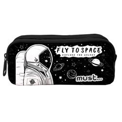 PENCIL CASE MUST ENERGY 21Χ6Χ9 2ZIPPERS FLY TO SPACE