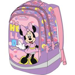 BACKPACK UNIQUE 29Χ15Χ40CM 3CASES MINNIE HELLO BEAUTIFUL