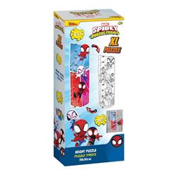 HEIGHT COLORING PUZZLE 25PCS 95X30CM SPIDEY