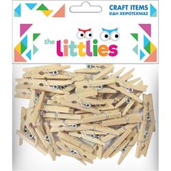 WOOD PEGS 45PIECES 25mm THE LITTLIES
