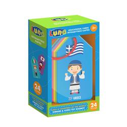 EDUCATIONAL CARDS FLAGS AND COUNTRIES OF THE WORLD 24PCS LUNA