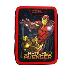 DOUBLE DECKER PENCIL CASE FILLED 15X5X21 IRON MAN THE ARMORED AVENGER