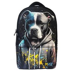 BACKPACK MUST ART 29X16X45CM 1 MAIN CASE COOL DOG