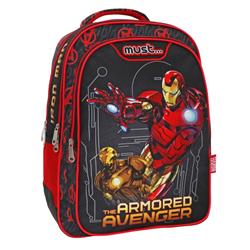 Σχολική Τσάντα Πλάτης Δημοτικού Avengers Iron Man Must 3 Θήκες