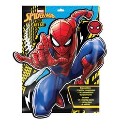 COLORING PAGES 24SH+1SH STICKERS+6MINI MARKERS SPIDERMAN