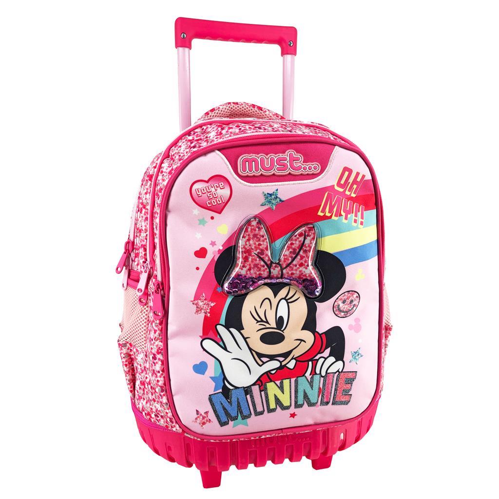 BACKPACK TROLLEY 34X20X45 3CASES MINNIE OH MY!!