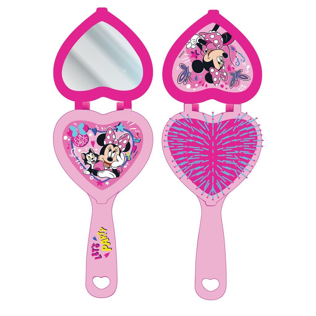 HAIRBRUSH WITH MIRROR AND HAIR ACCESSORIES SET MINNIE | DIAKAKIS IMPORTS  .
